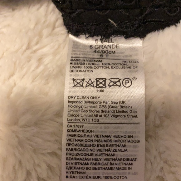 NWT lace eyelet wide leg Capri jumpsuit Size Tall 6 - Picture 6 of 6